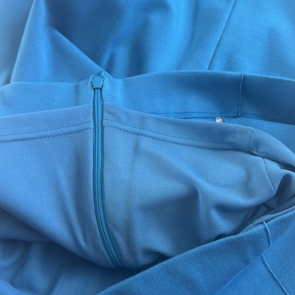 Elegant Blue Akris Punto Women's Dress - Picture 7 of 9